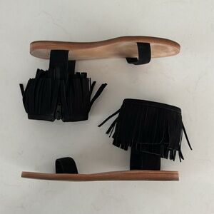 Kate Spade Flat Fringe-cuff Sandal